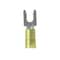 Panduit Fork Terminal, #8 Stud Size, 10 AWG, 600 V, Nylon Insulated, Yellow, 500 PK PN10-8FF-D - alternate 1